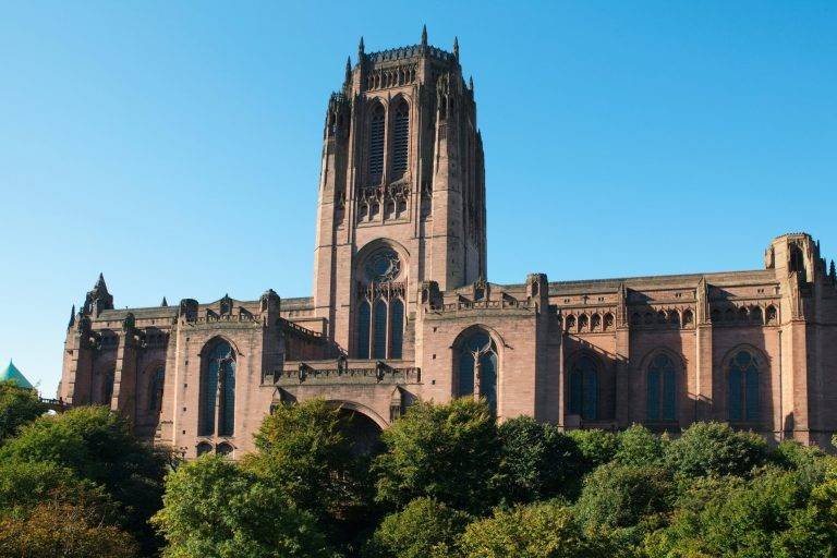 Wide shot of Liverpool Cathedral