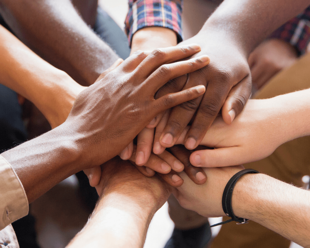 A group handshake